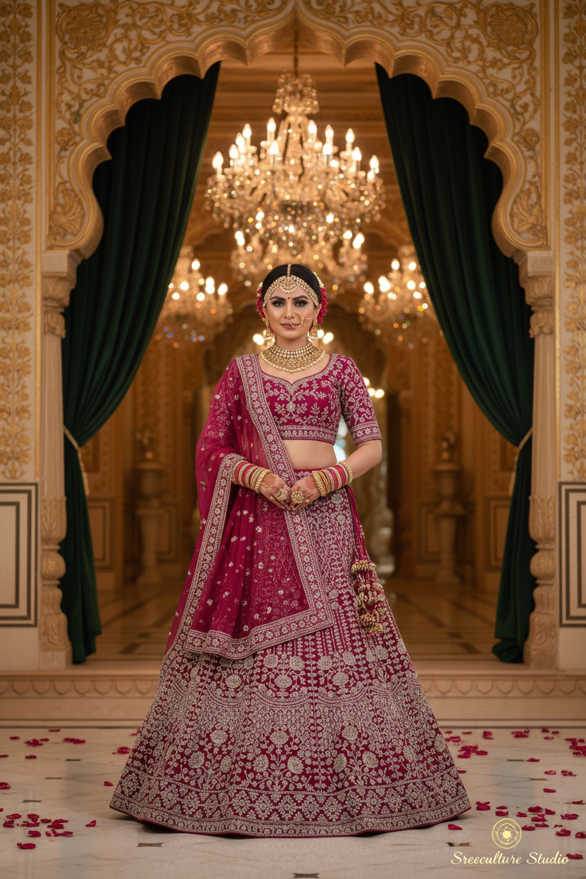 Bharni – Modern Luxury Bridal Lehenga – Beads, Sequins & Zardozi
