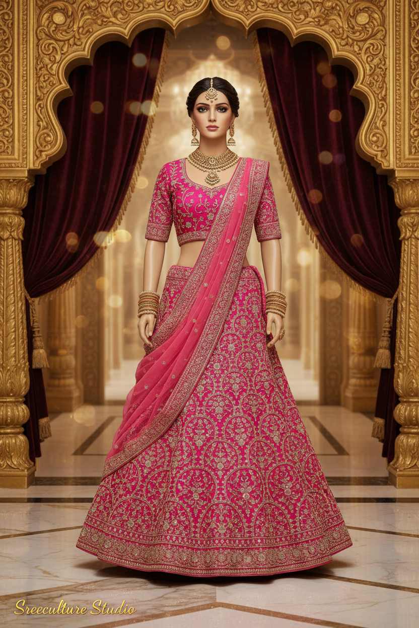 Bharni – Modern Luxury Bridal Lehenga – Beads, Sequins & Zardozi