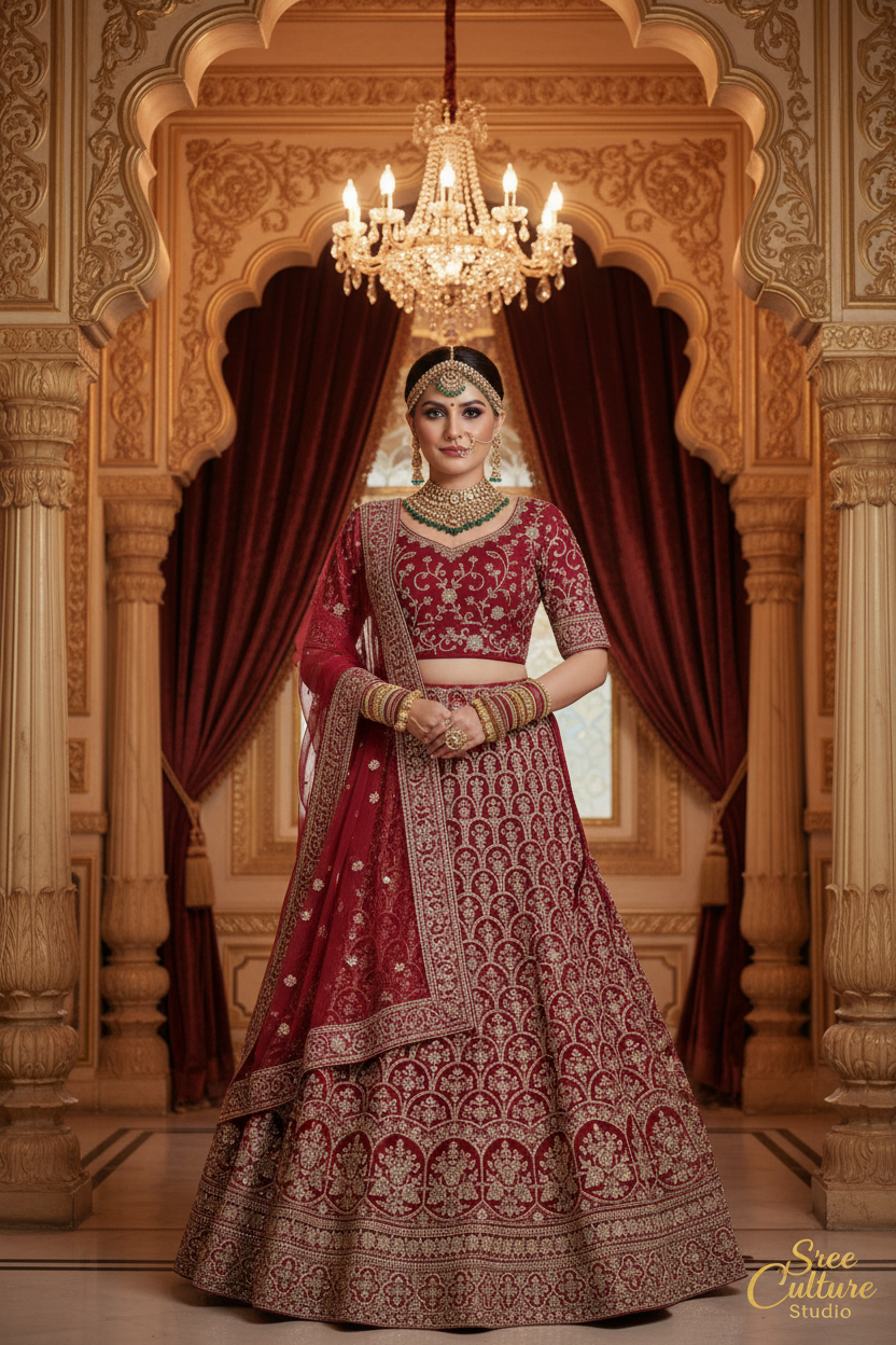 Bharni – Modern Luxury Bridal Lehenga – Beads, Sequins & Zardozi