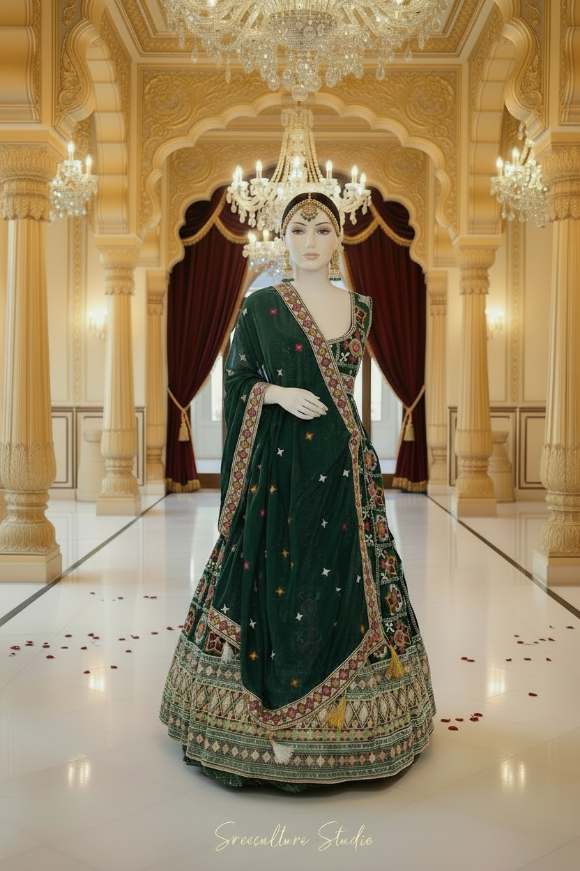 Nayika – Festive Zardozi Lehenga – Sequin & Thread Work