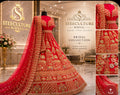 Devi – Red & Gold Bridal Lehenga – Traditional Zari Elegance