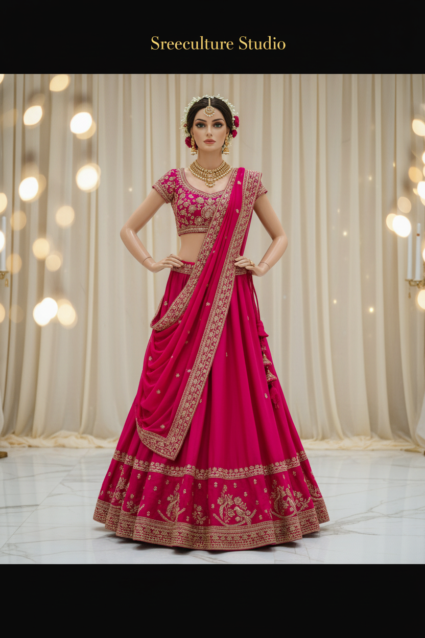 Bharni – Modern Luxury Bridal Lehenga – Beads, Sequins & Zardozi