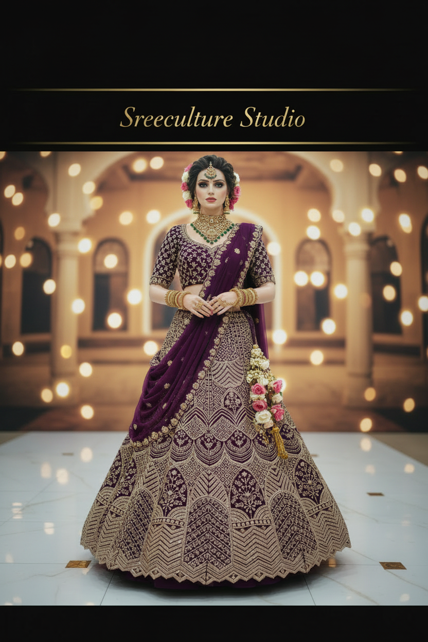 Bharni – Modern Luxury Bridal Lehenga – Beads, Sequins & Zardozi
