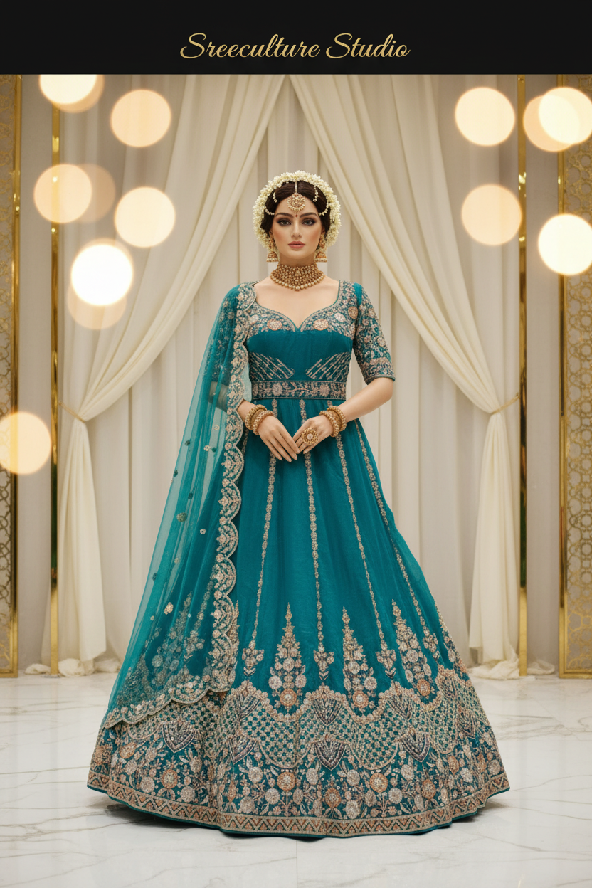 Bharni – Modern Luxury Bridal Lehenga – Beads, Sequins & Zardozi