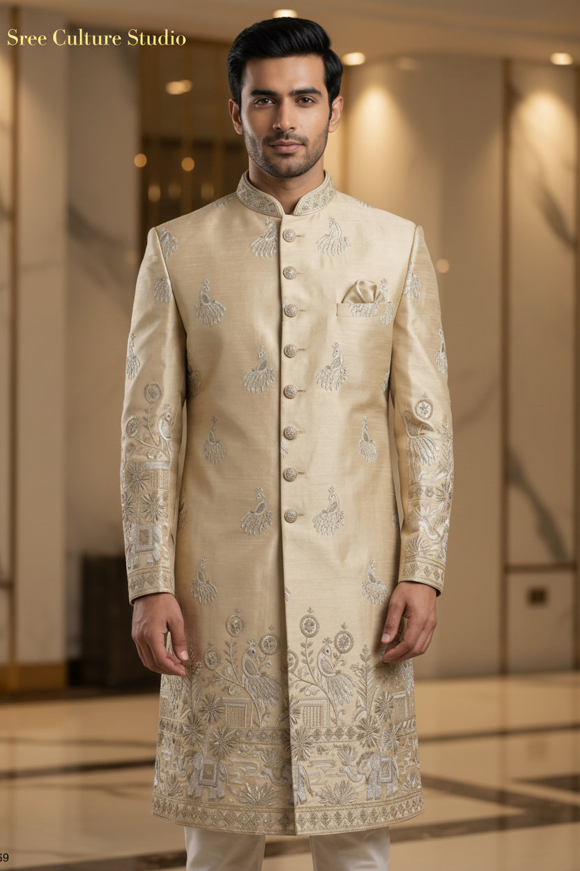 Parth – Royal Wedding Sherwani  Collection: M3