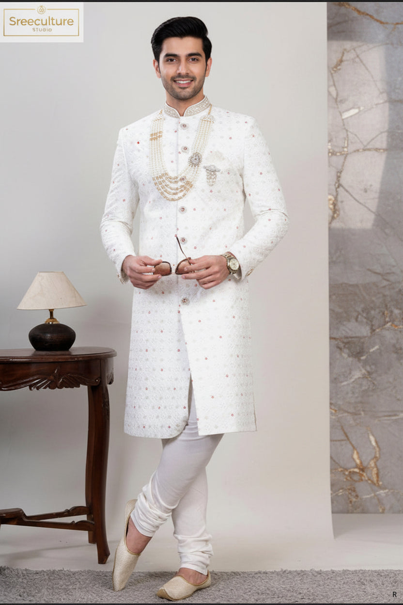 Parth – Royal Wedding Sherwani  Collection: M3