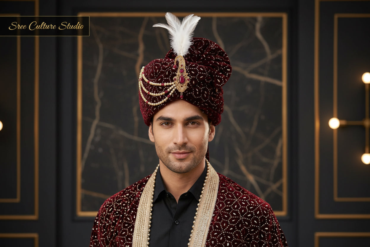 Taj – Royal Groom Safa –  # M1