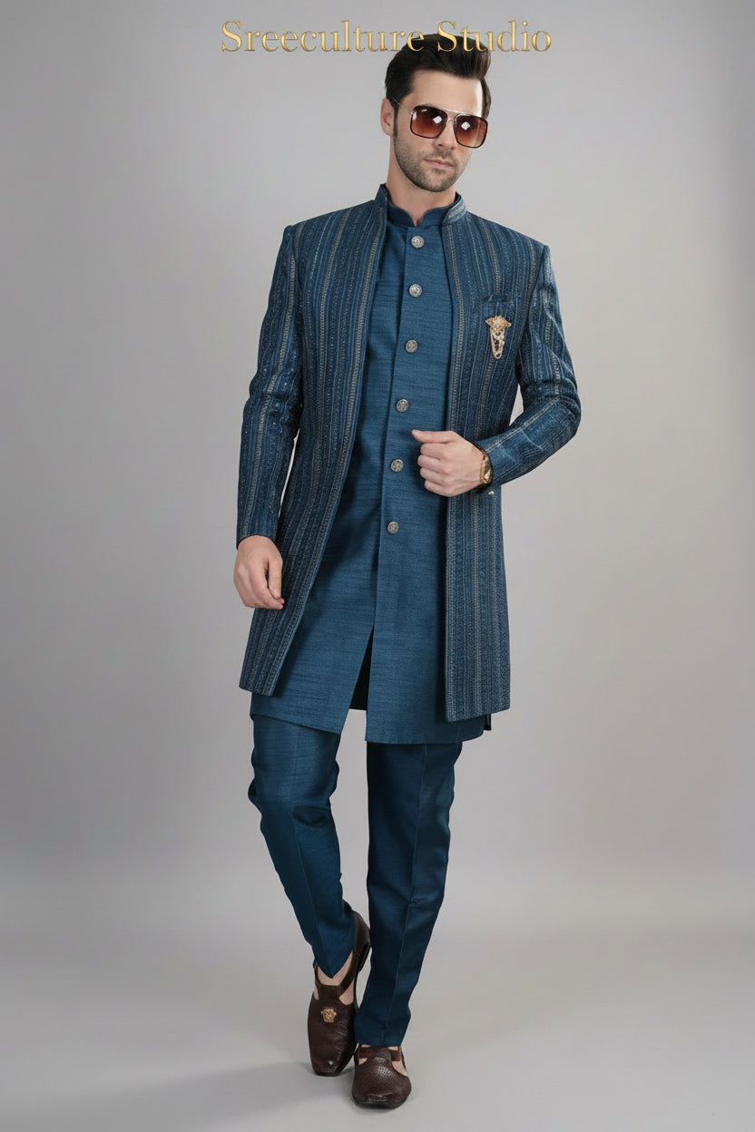 Veer – Indo-Western Men’s Sherwani – M2