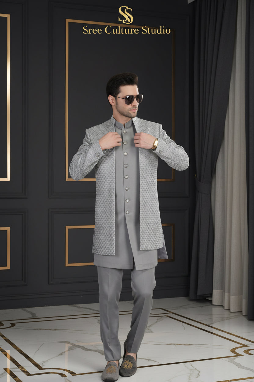 Veer – Indo-Western Men’s Sherwani – M2