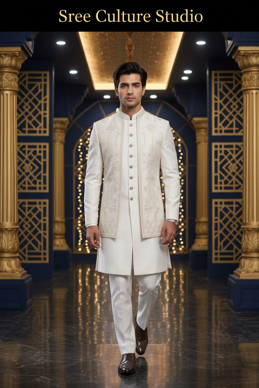 Veer – Indo-Western Men’s Sherwani – M2