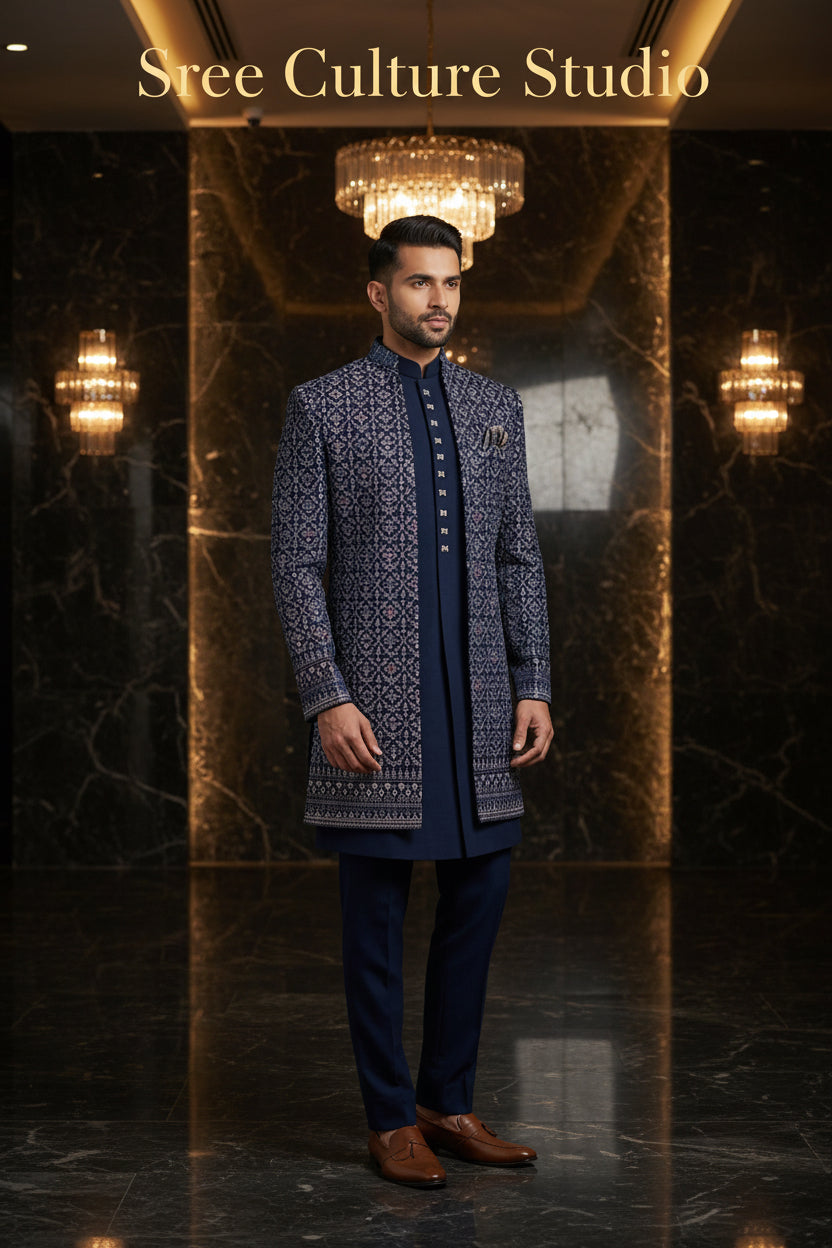 Veer – Indo-Western Men’s Sherwani – M2