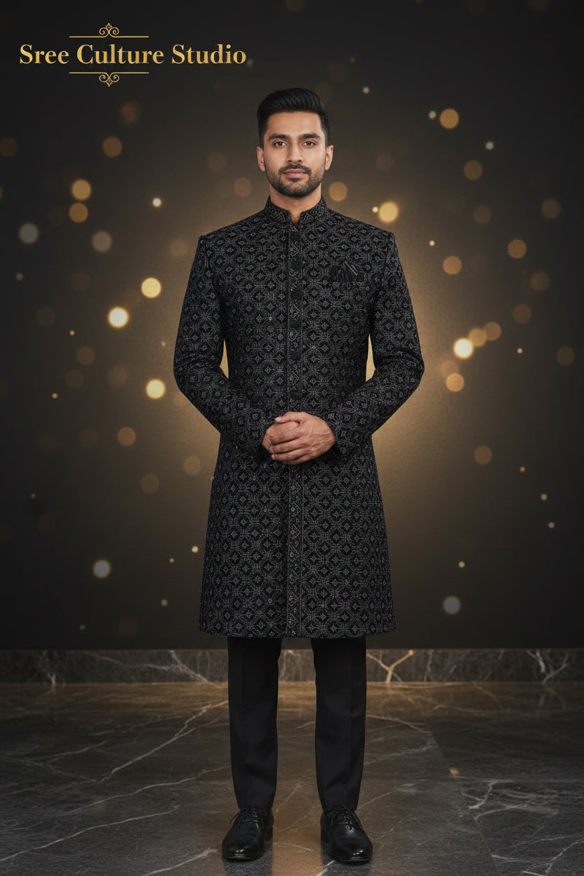 Veer – Indo-Western Men’s Sherwani – M2