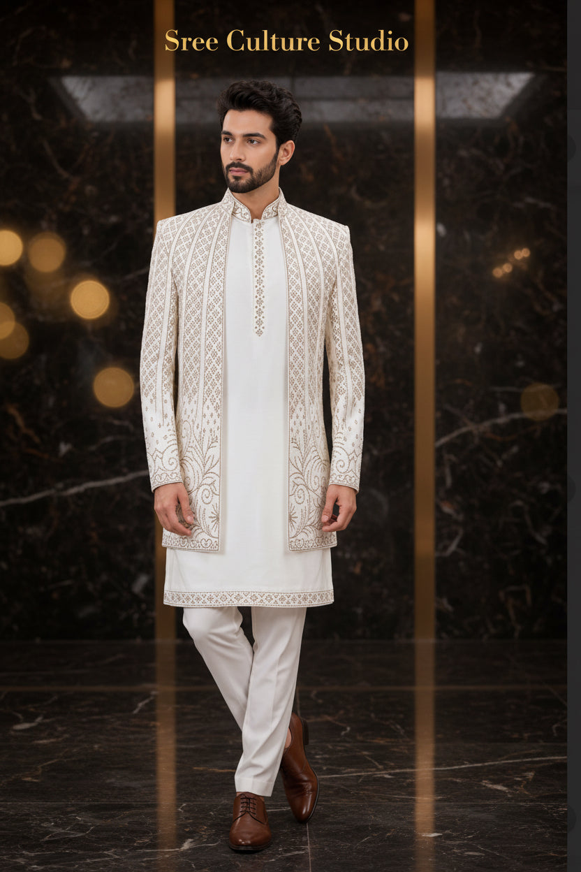 Veer – Indo-Western Men’s Sherwani – M2