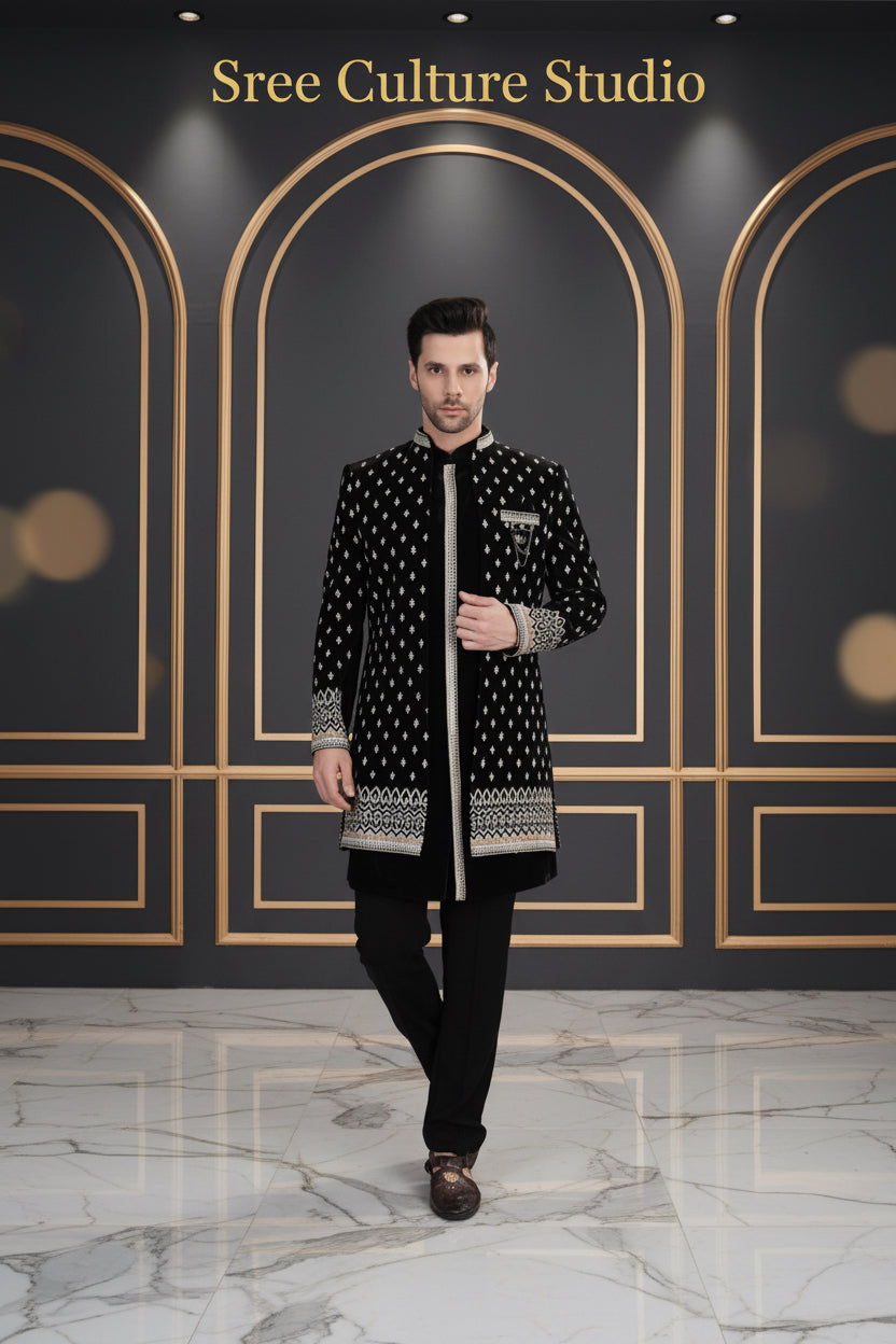 Veer – Indo-Western Men’s Sherwani – M2
