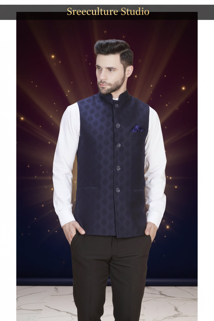 Men's Designer Waist Coat – Wedding & Festive Wear