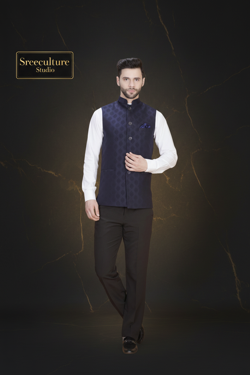 Men's Designer Waist Coat – Wedding & Festive Wear