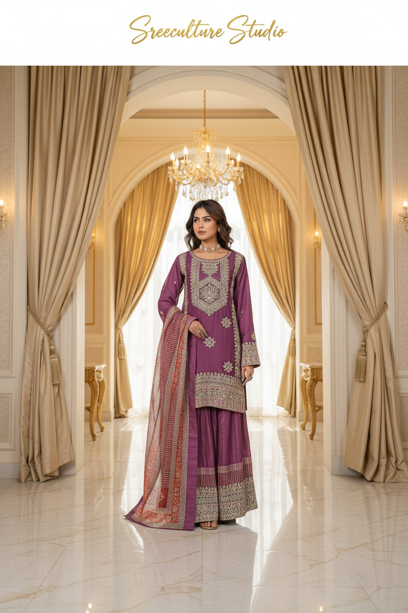 Designer Sharara Garara for wedding collections
