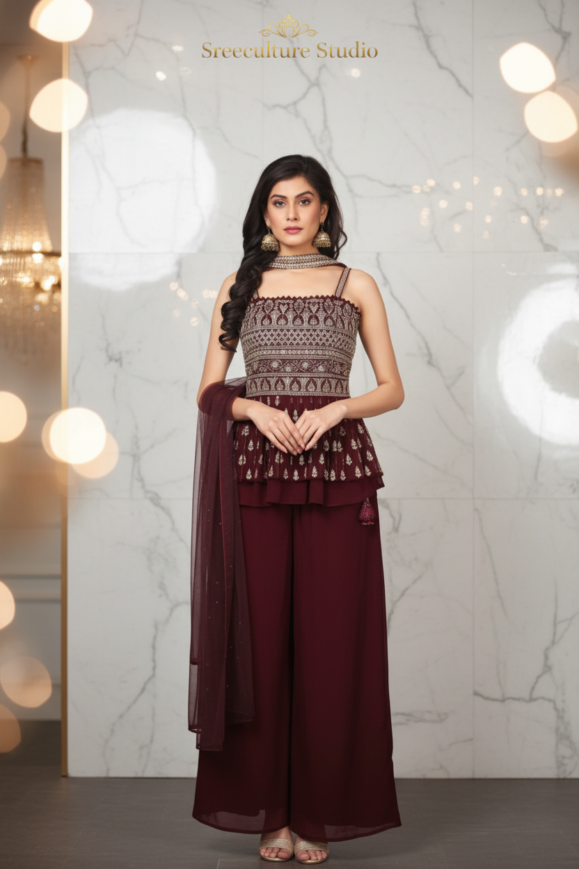 Designer Sharara Garara for wedding collections