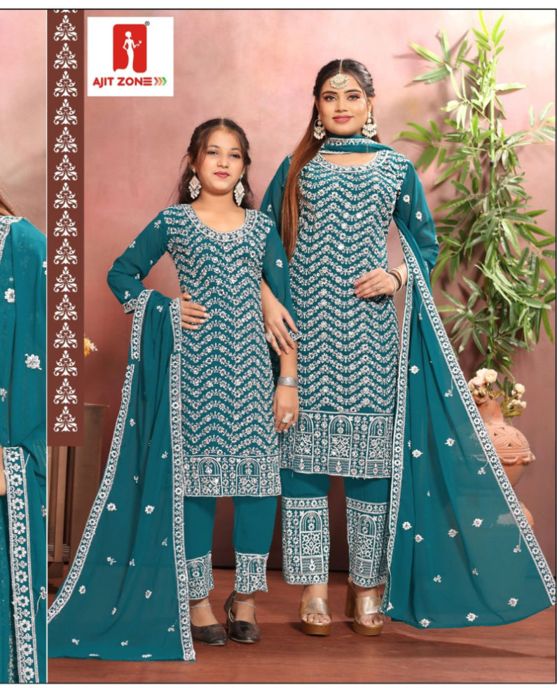Bandhan – Designer Mother Daughter Palazzo Set Collections – Matching Ethnic Wear