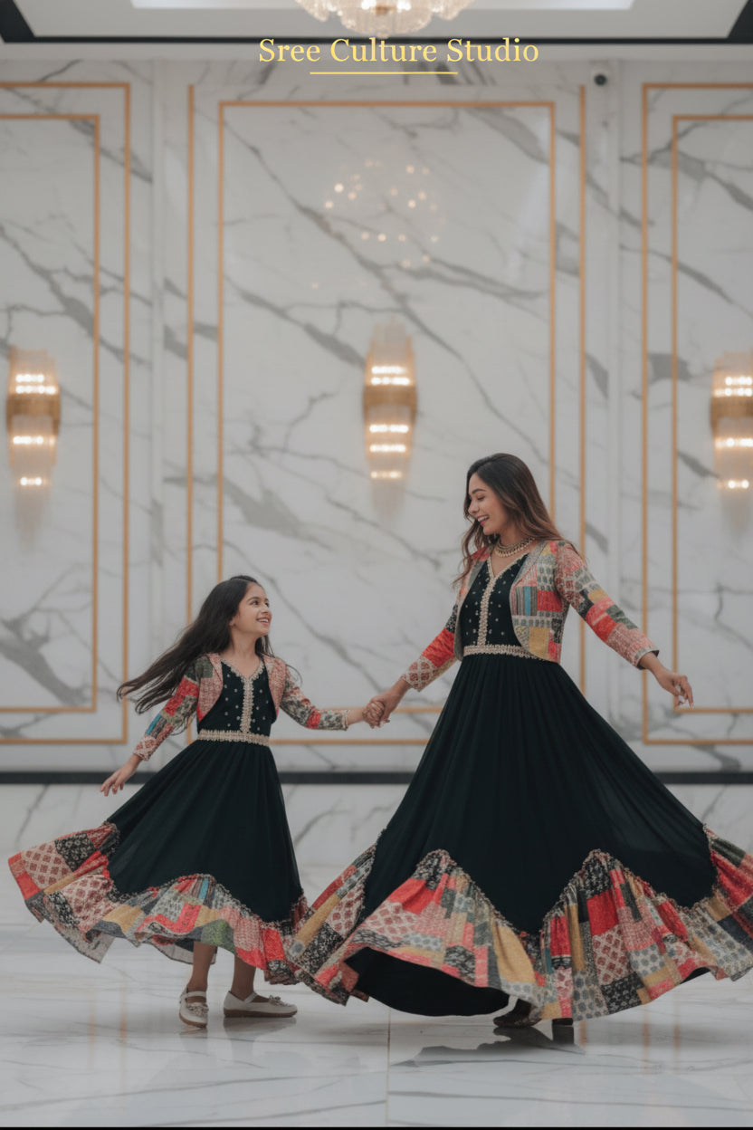 Bandhan – Designer Mother Daughter Palazzo Set Collections – Matching Ethnic Wear